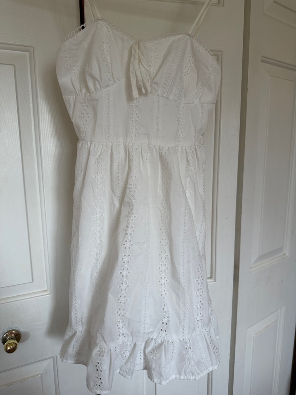 Classic White Eyelet Sundress